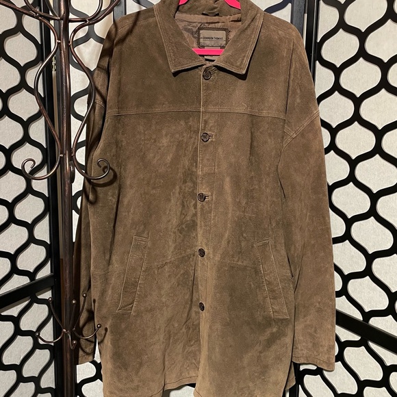 Brandon Thomas suede leather brown jacket - Picture 3 of 8